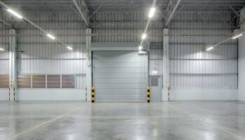 warehouse with polished concrete floor